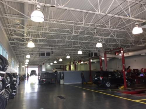 Commercial auto shop panel work